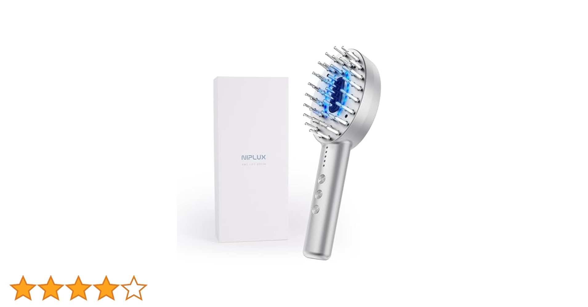 リフトブラシNIPLUX EMS LIFT BRUSH シルバー NIPLUX公式店】EMS LIFT BRUSH│EMSリフトブラシ│ブラシ型美顔